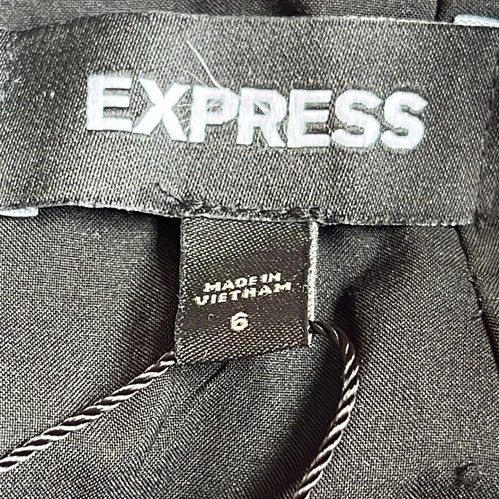 Express Gray Pencil Skirt Career Office Lined Knee Length Size 6